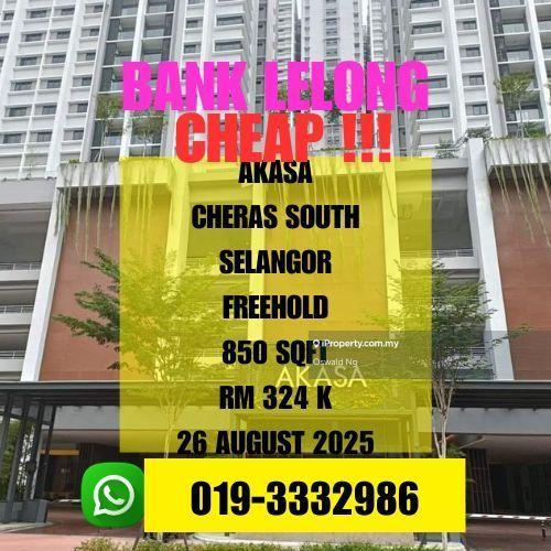 Bank Lelong Freehold Akasa Cheras South Selangor