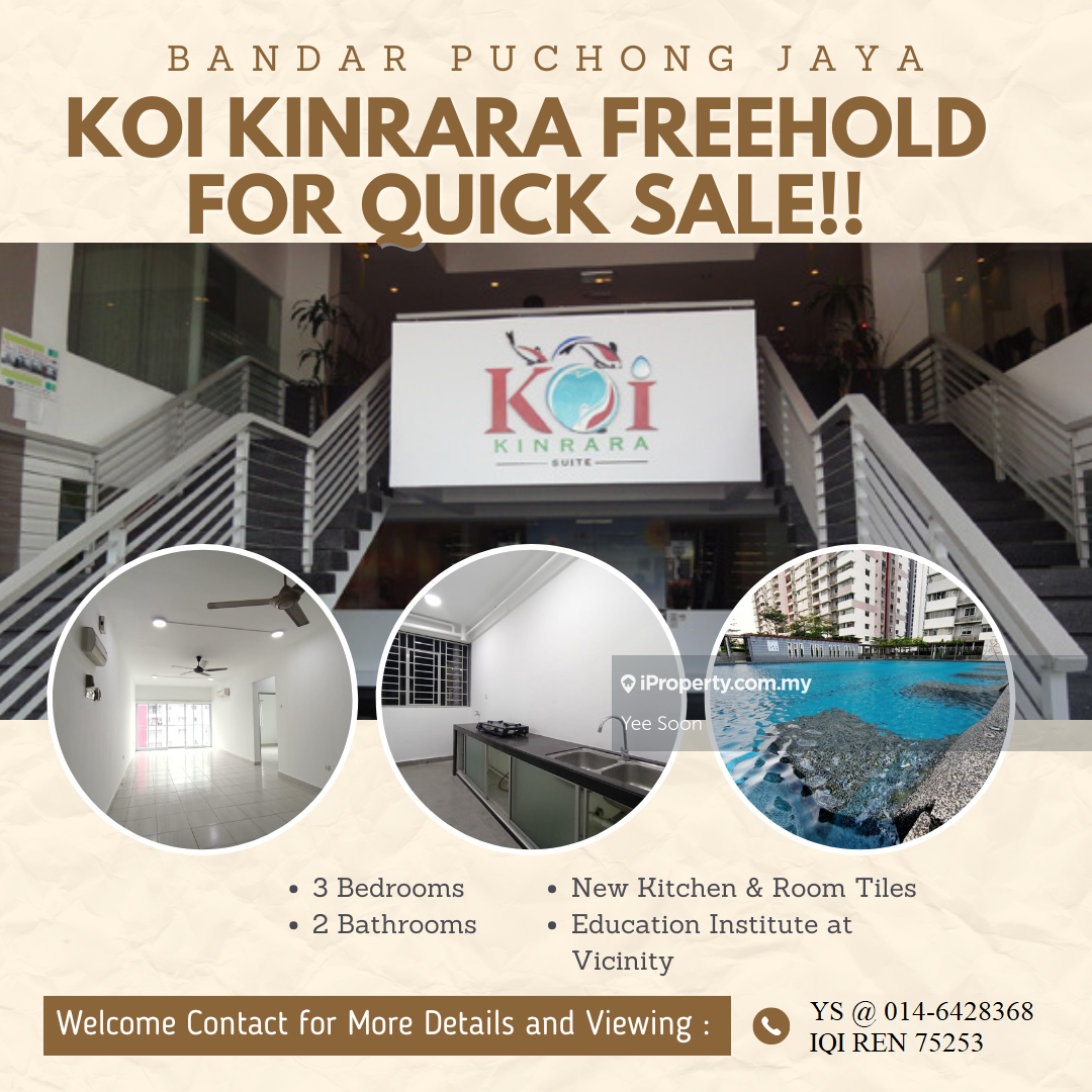 Koi Kinrara Freehold Marked Down for Quick Sale!!