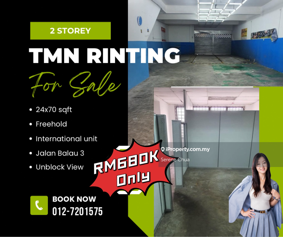 2 Storey Shop Lot Taman Rinting Jalan balau 3 below market price
