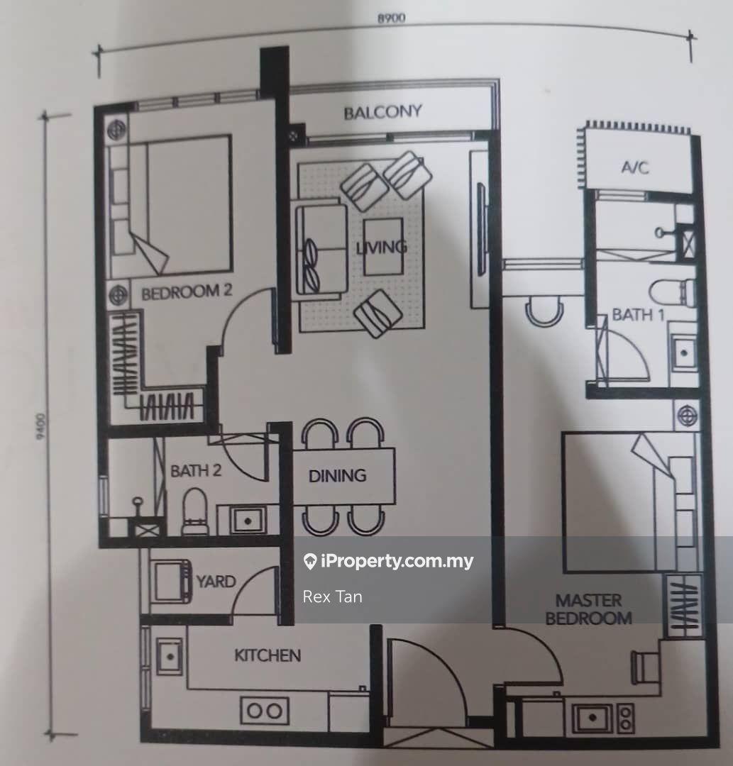 2 Bedrooms Partly furnished for sale.