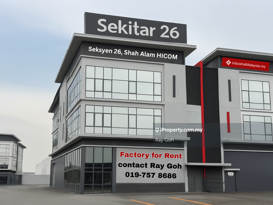 Sekitar 26, Shah Alam Hicom Seksyen 26 Semi Detached Factory for Rent