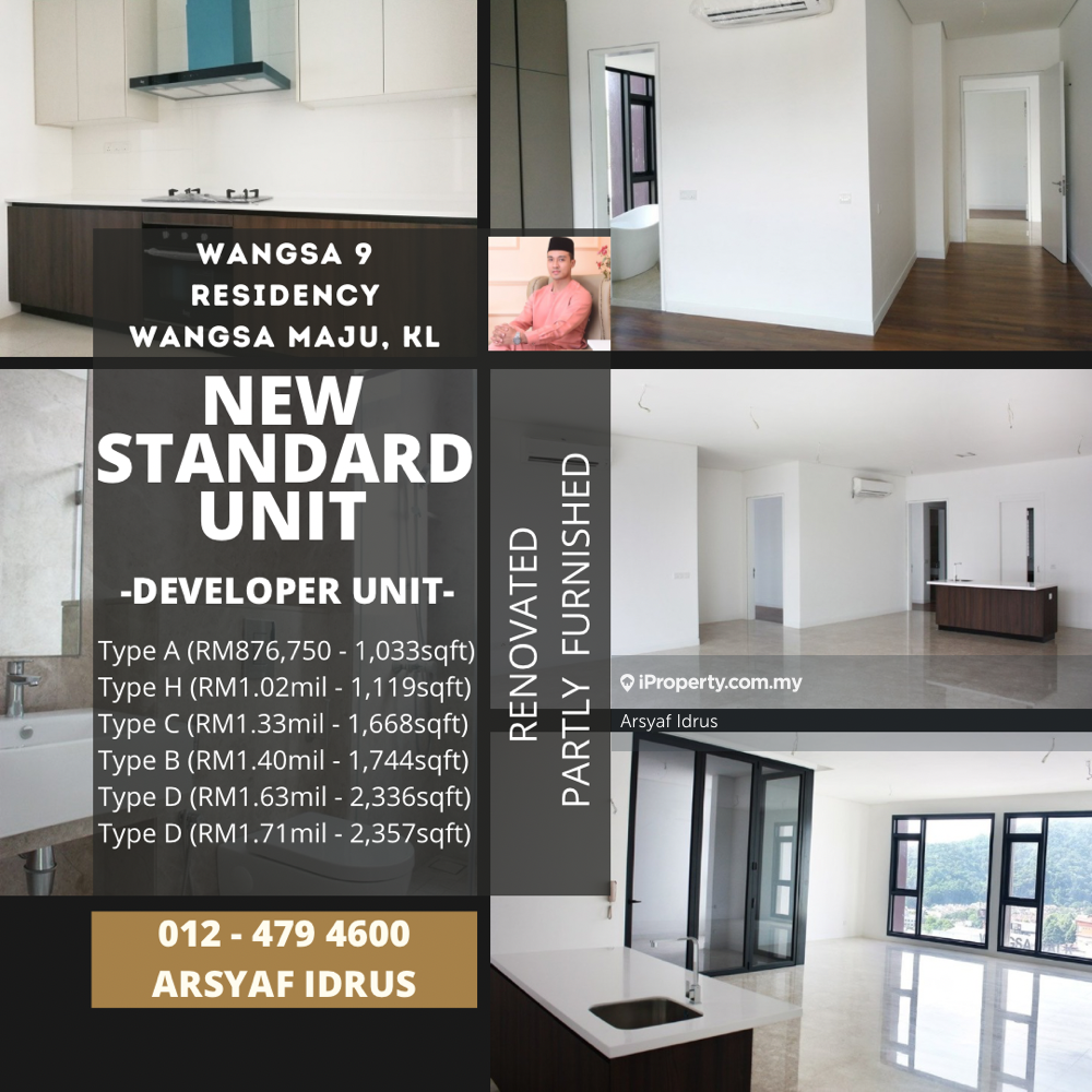 Brand New Standard Unit. Developer Unit. Fully Renovated & Furnished.