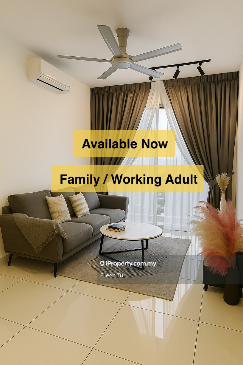 Fully furnished 3 room. High floor