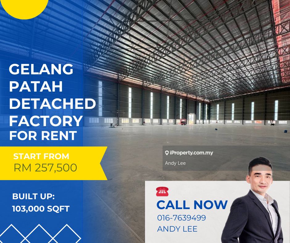 Silc Gelang Patah Iskandar Puteri Detached Factory for Rent