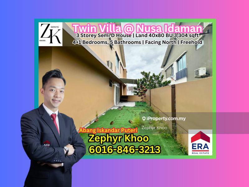 Twin Villa @ Nusa Idaman 3 Storey Semi Detached House