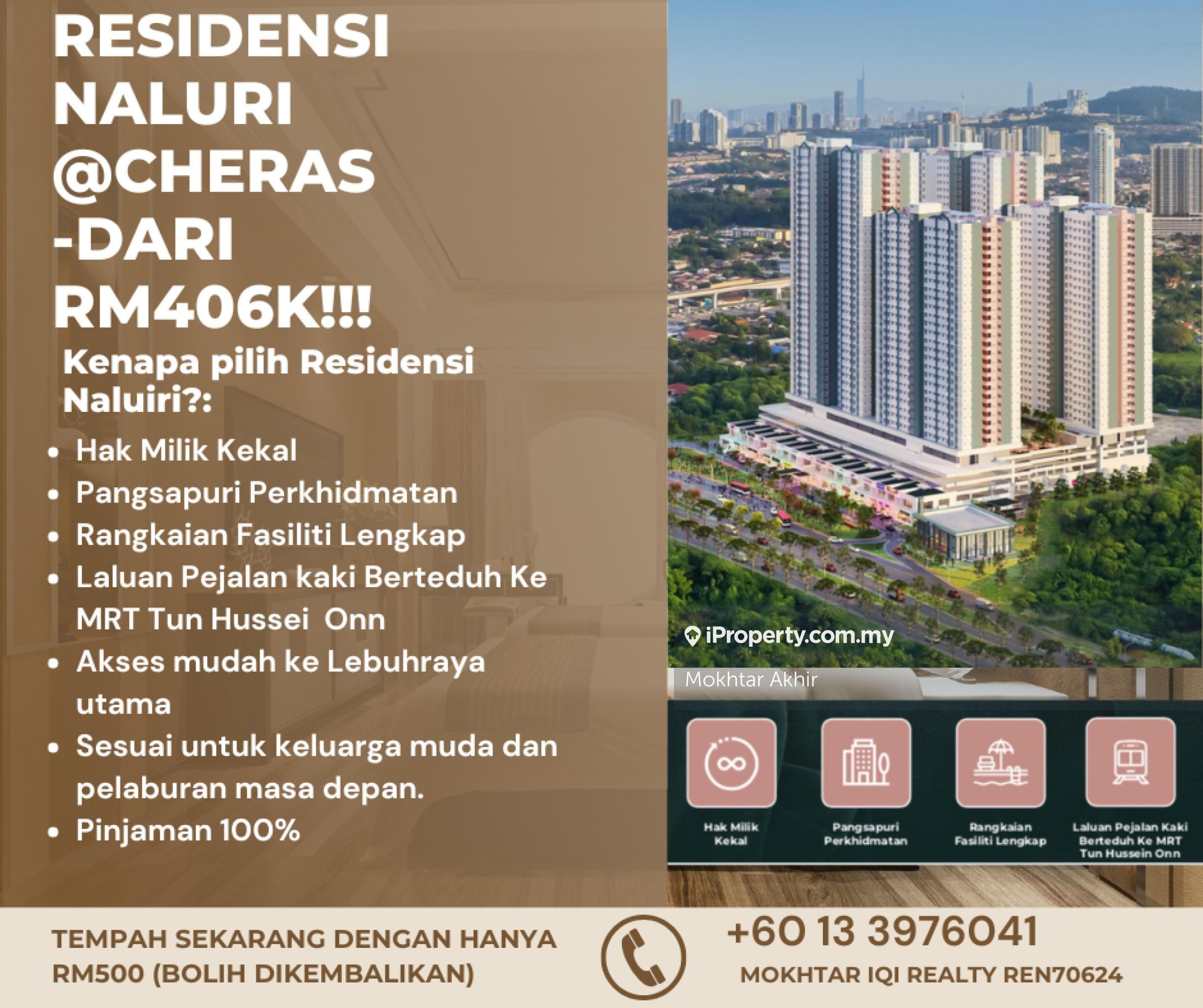 Freehold,Malay reserved Residensi Naluri@Mahkota Cheras,selangor