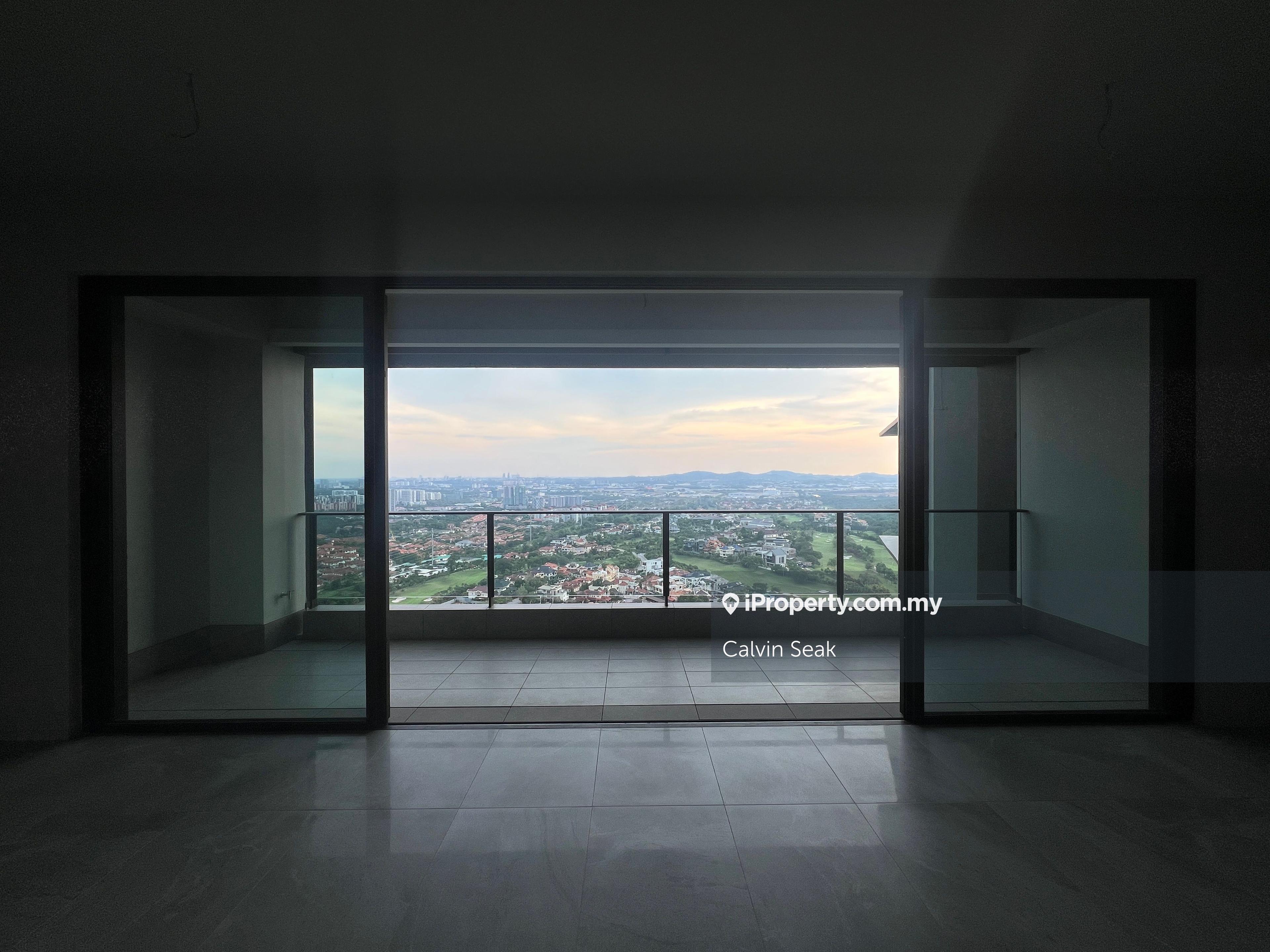 Unobstructed Golf Course View, private lift lobby