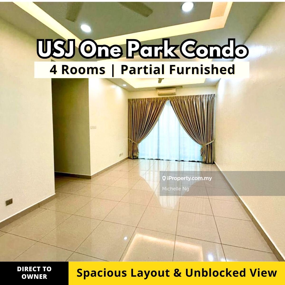 High Floor Partially Furnished Condo in USJ 1 Subang Jaya!