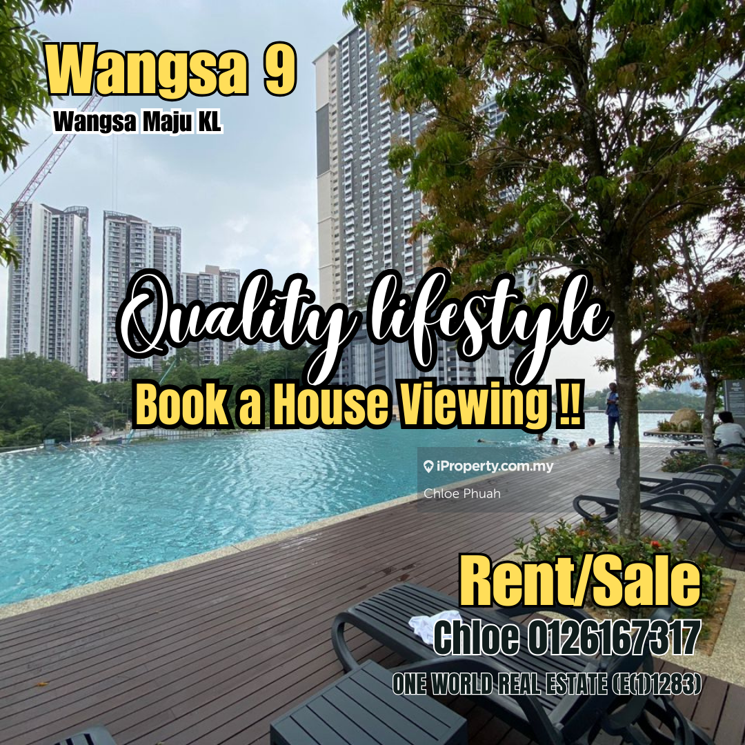 Biggest unit size Wangsa 9 new condo with furnished for rent