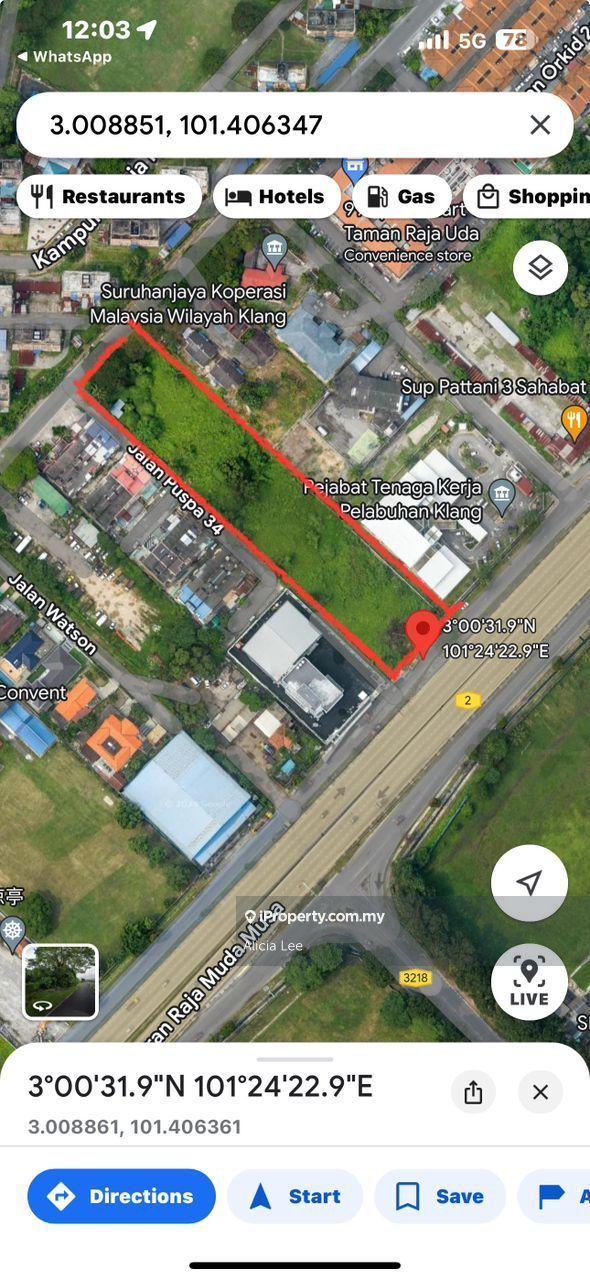 2 acres Freehold agri land @ klang road frontage for sale.