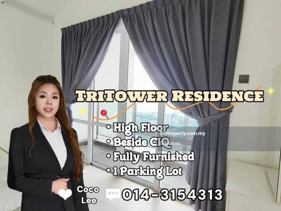 Tri Tower Residence @ High Floor with Fully Furnished unit