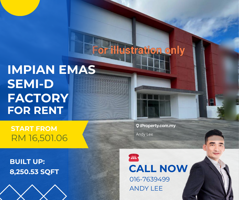 Impian Emas Skudai Semi-D Factory for Rent