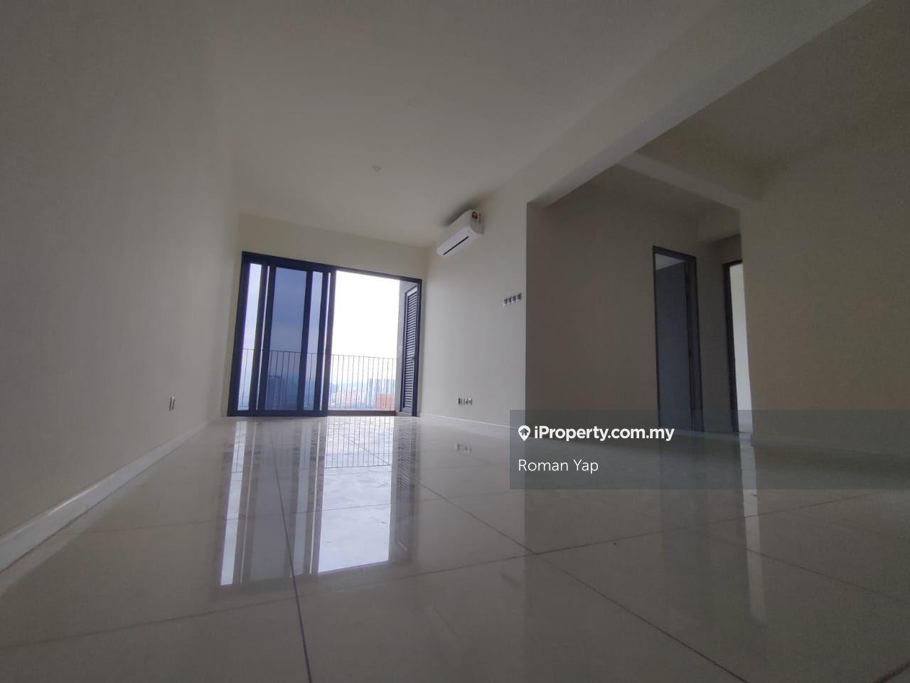 Partially furnished facing pool view
