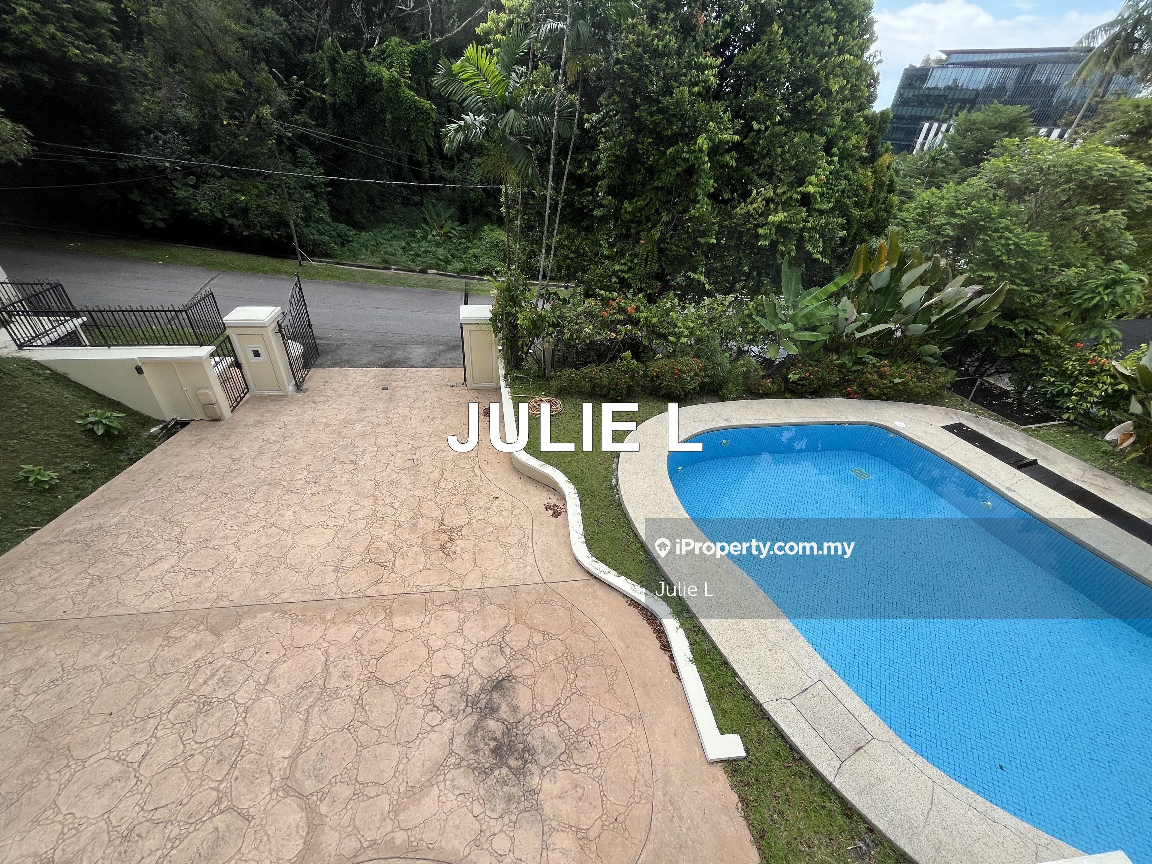 Bungalow with flat 10,000sf land & pool on guarded street. Well Priced