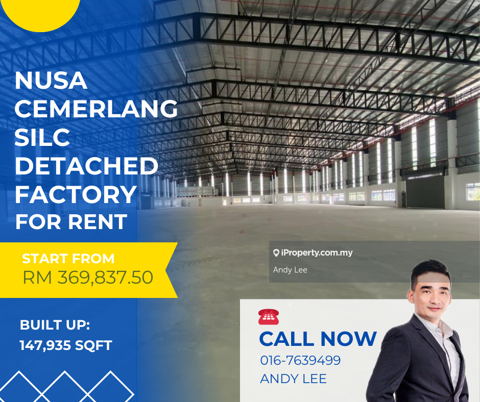 Nusa Cemerlang Silc Detached Factory for Rent