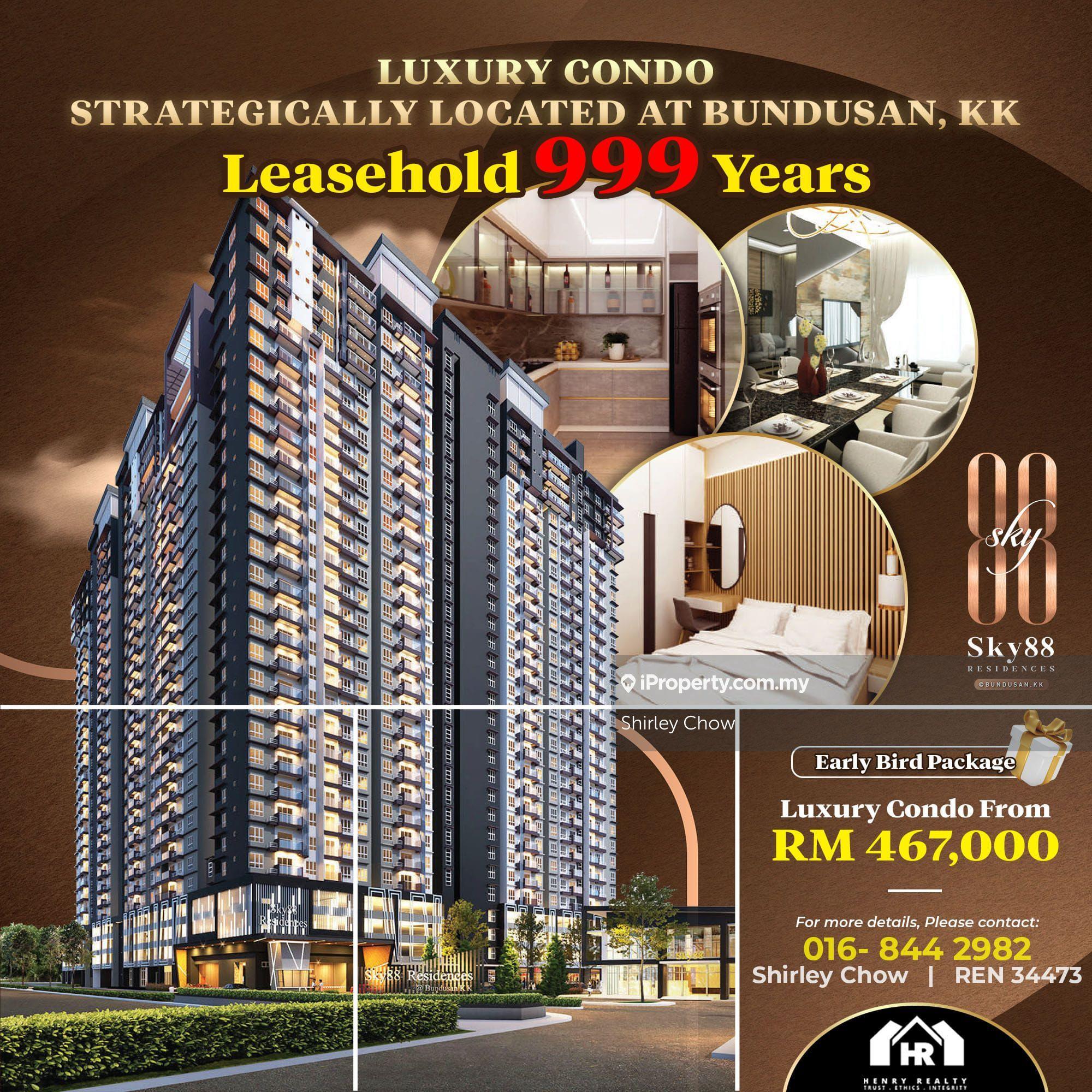 Sky88 Residences / New / Lido / Bundusan / Penampang / Damai / Lintas