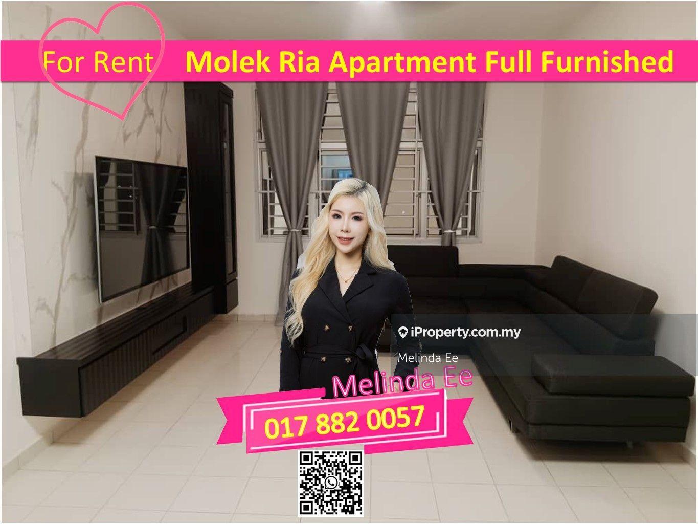 Johor Bahru Molek Ria Apartment @ Taman Molek Fully Furnished 3bed 
