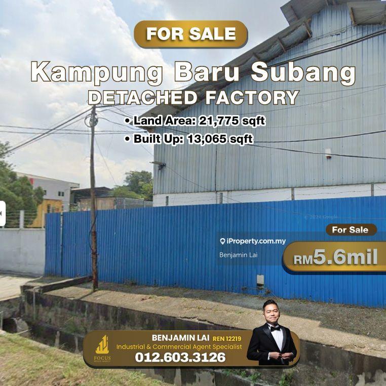 Kampung Baru Subang Detached Factory for Sale