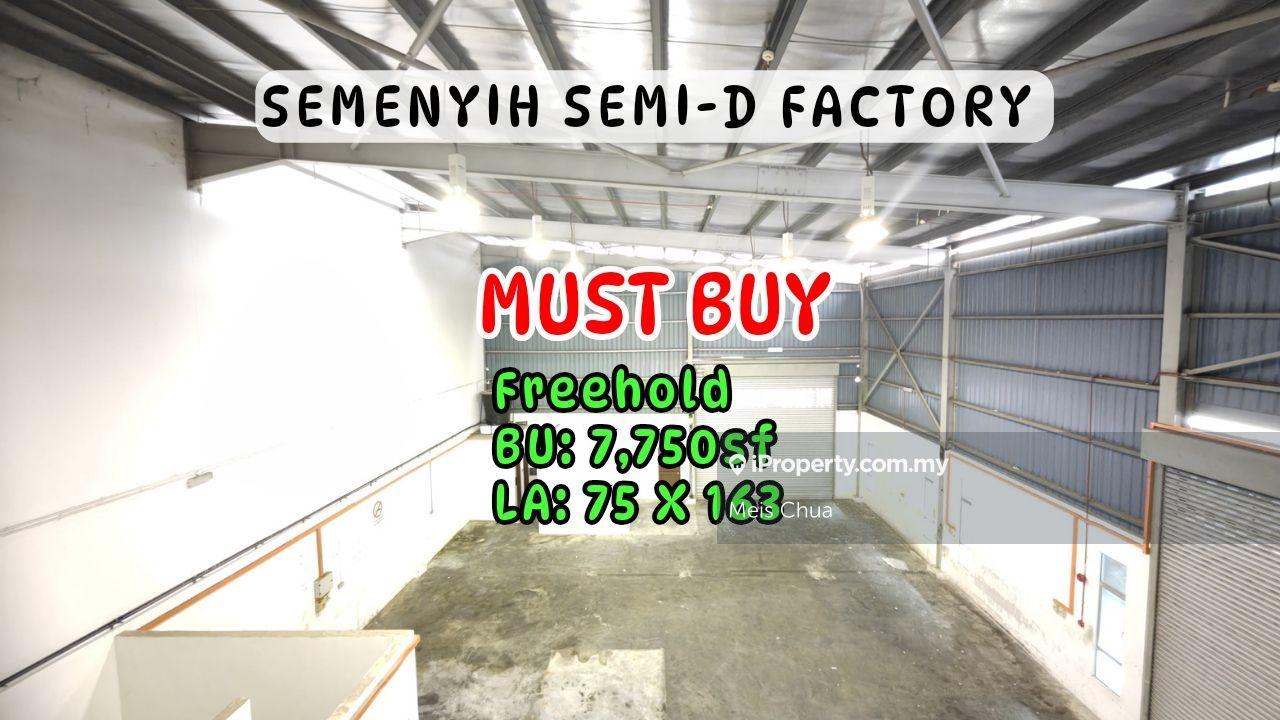 2.5 Storey Semi-D Factory For Sale @ Jalan Villaraya, Semenyih