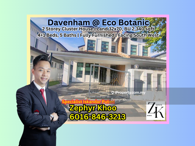 Davenham @ Eco Botanic 2 Storey Cluster House For Rent
