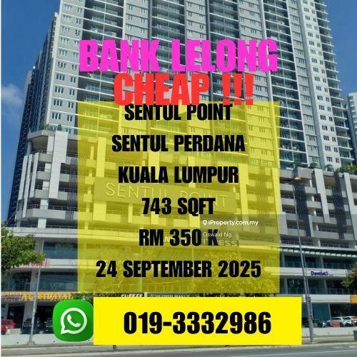 Bank Lelong Freehold Sentul Point Kuala Lumpur