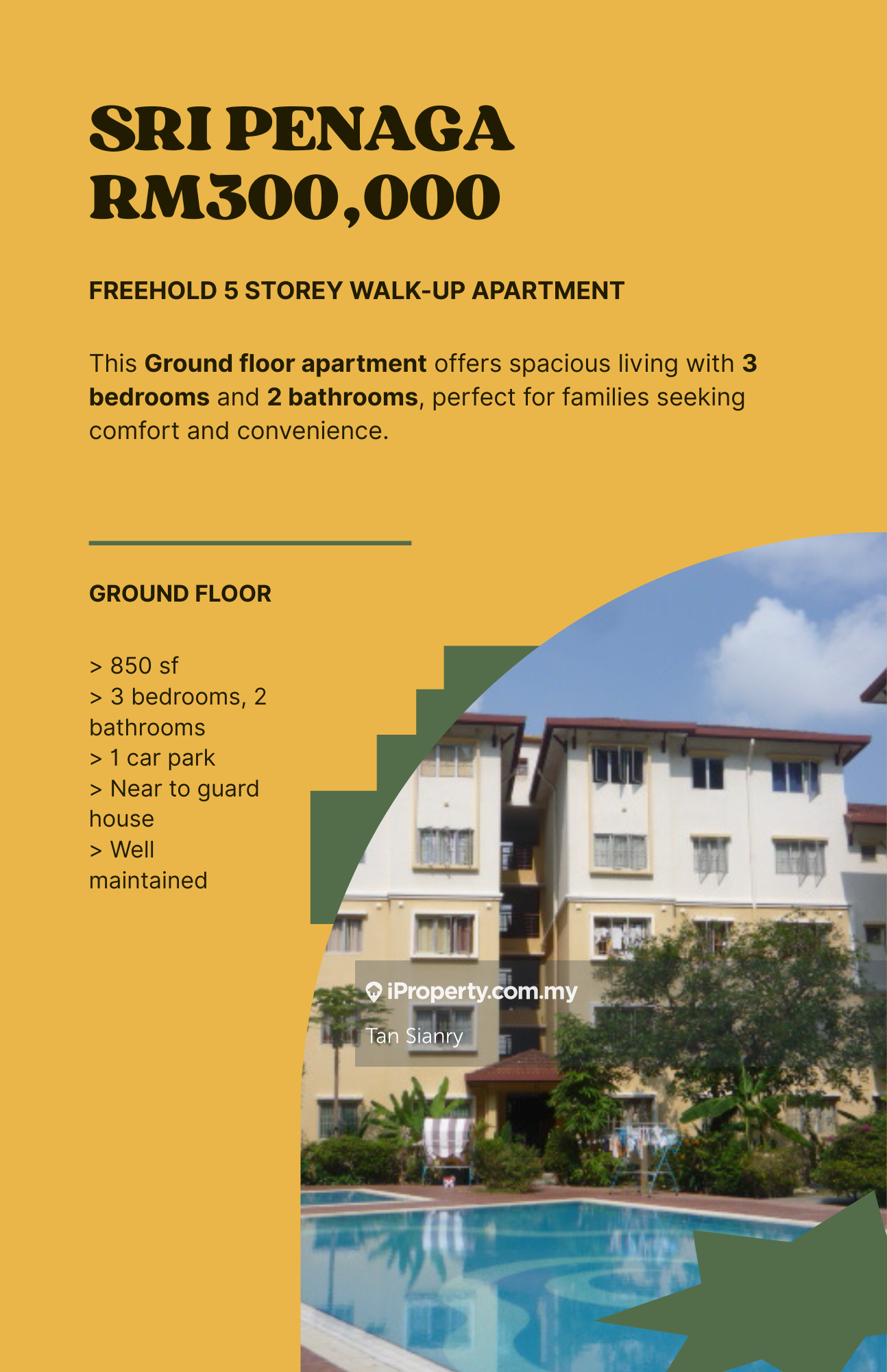 Ground floor well maintained price nego