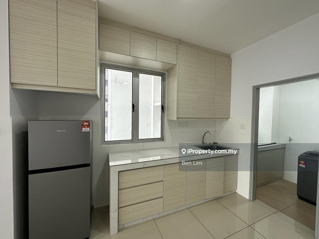 Nice Kitchen Cabinet With Fridge And Washing Machine