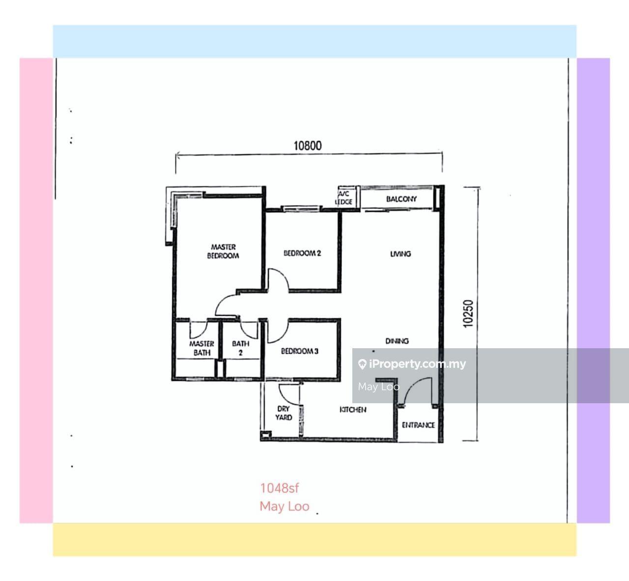 1048sf unit for sale below market