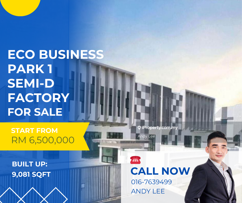 Eco Business Park 1 Semi-D Factory for Sale