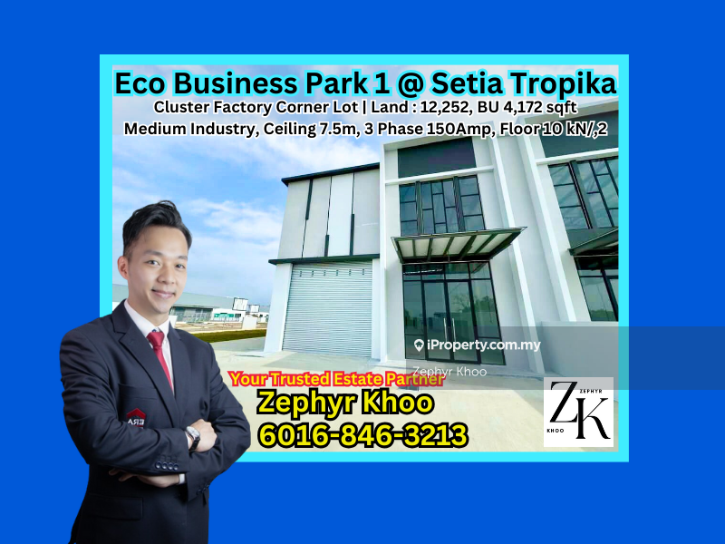 Eco Business Park 1 Phase 3 @ Setia Tropika Cluster Factory Corner Lot