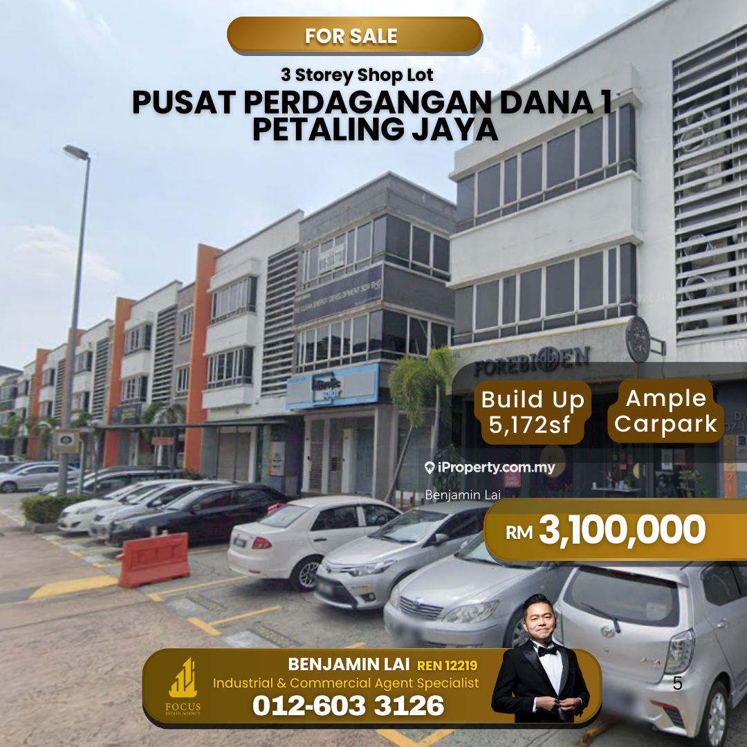 Pusat Perdagangan Dana 1, Petaling Jaya 3sty Shop for Sale