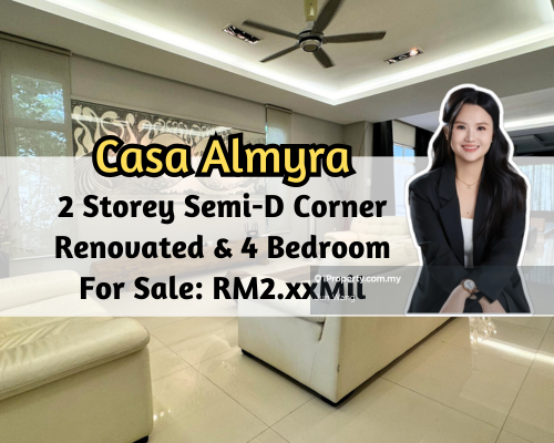 Casa Almyra, 2 Storey Semi-D Corner 66x90, Renovated, 4 Bedroom
