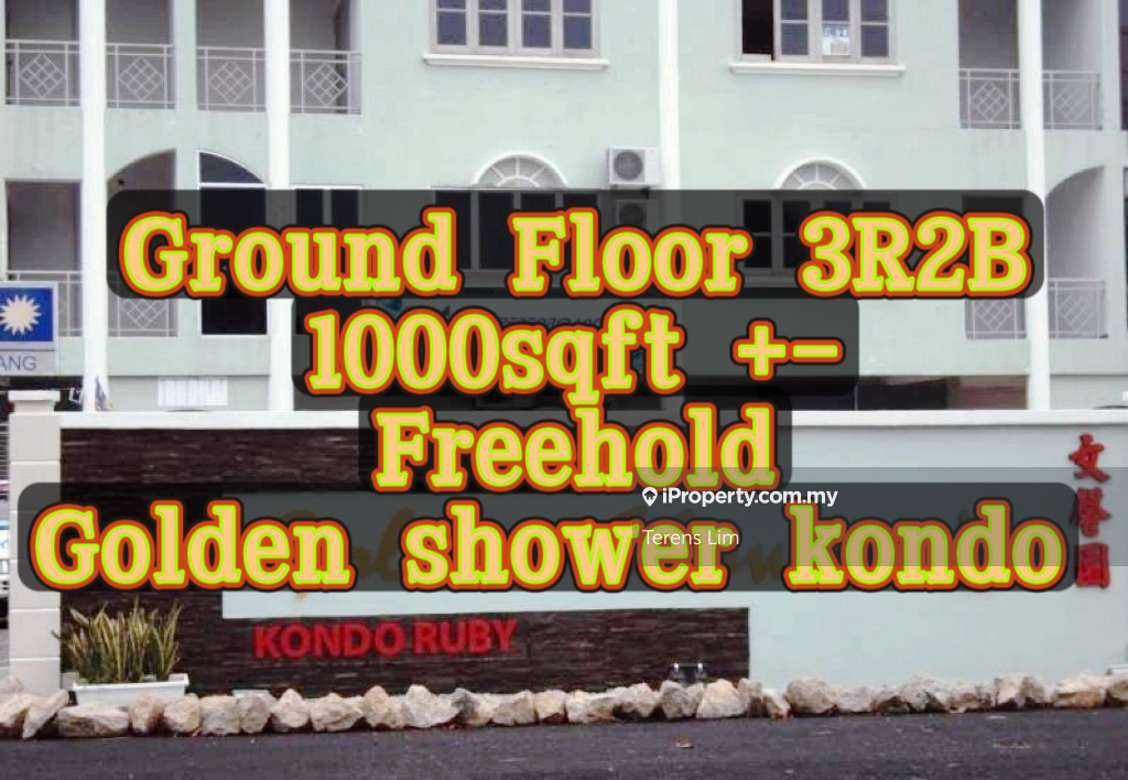 Ground Floor Freehold Golden shower 3r2b Kondo Melaka klebang area