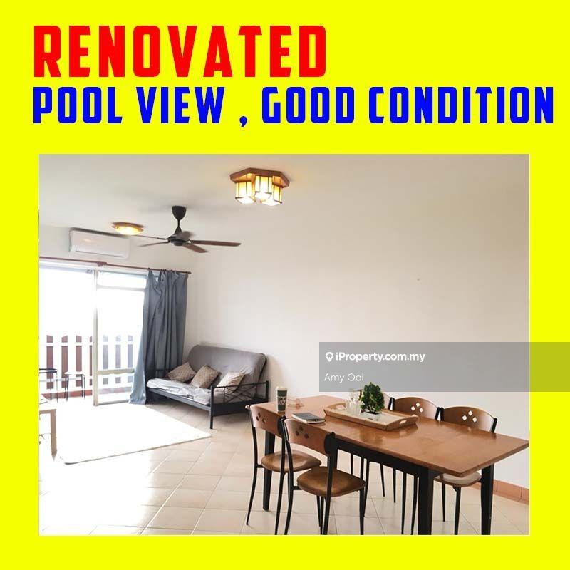 Renovated, good condition, medium floor, pool view