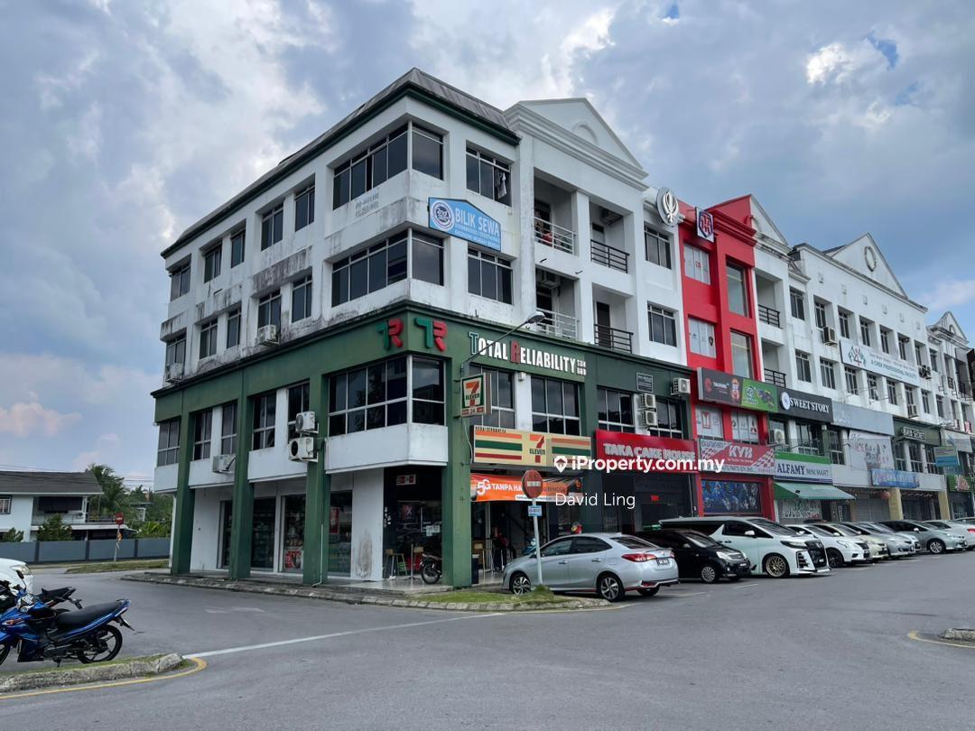 Eastmoore Centre Rock Road Kuching 4 storey corner shophouse.