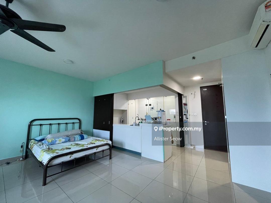 Furnish unit with bed, fridge, water heater, washing machine