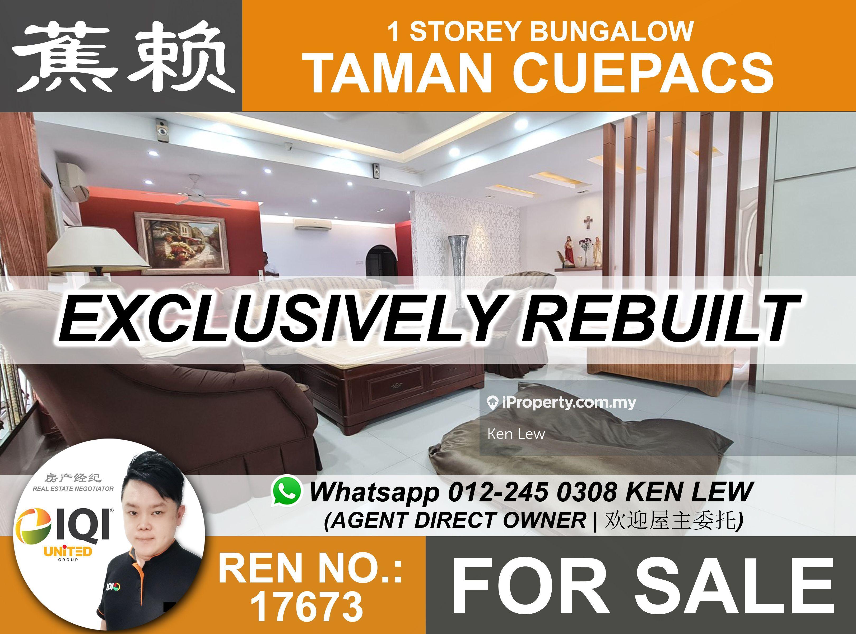 Limited Big Single Storey Bungalow In The Area