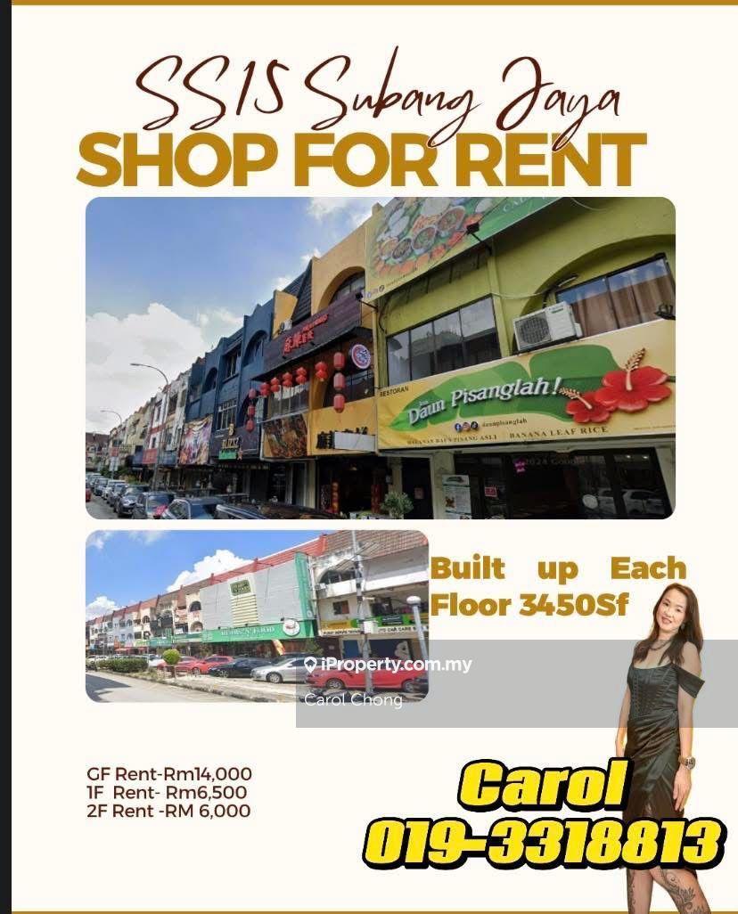 Limited Subang Jaya  Renovation  Unit Shop Office For Rent 