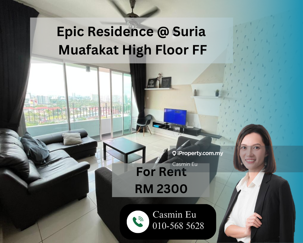 Epic Residence Fully Furnished High Floor For Rent