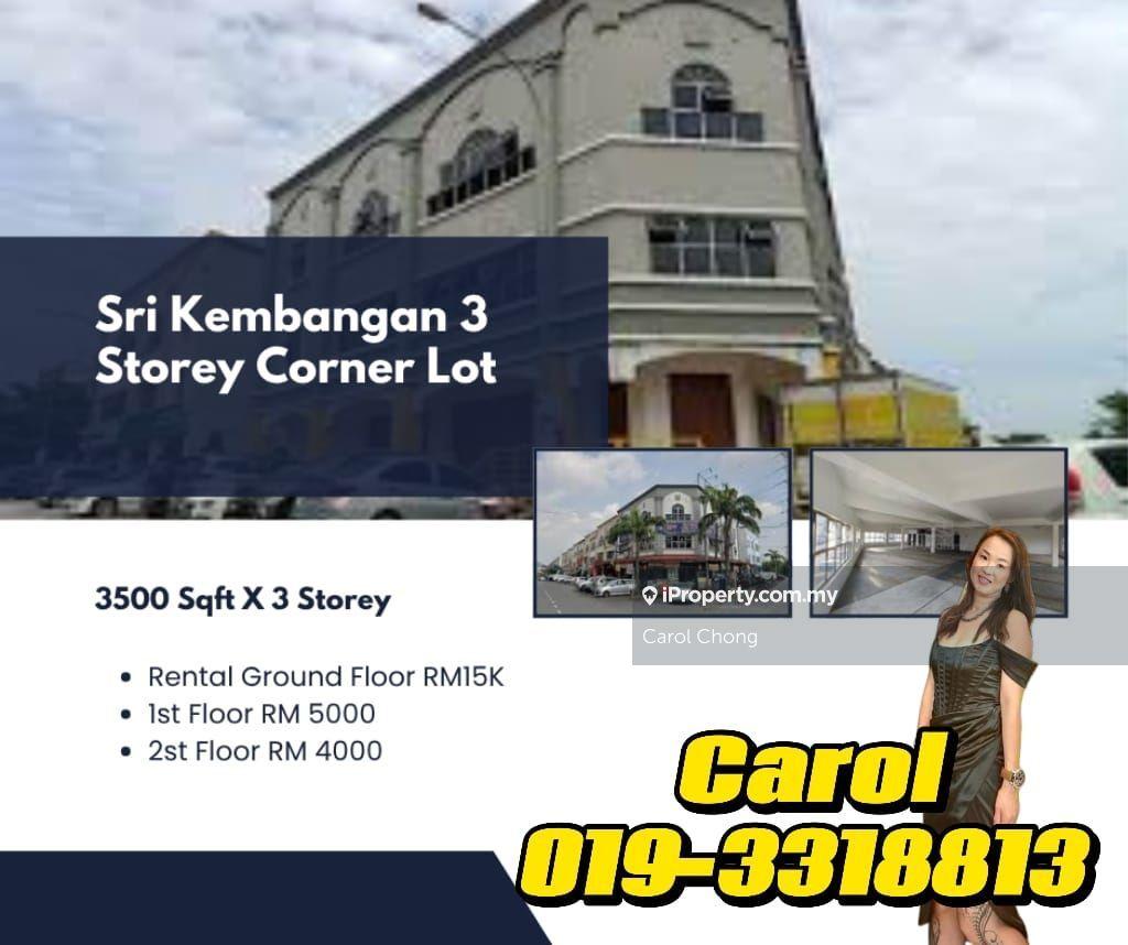 Prime location Seri Kembangan  3 Storey Shop  For Rental