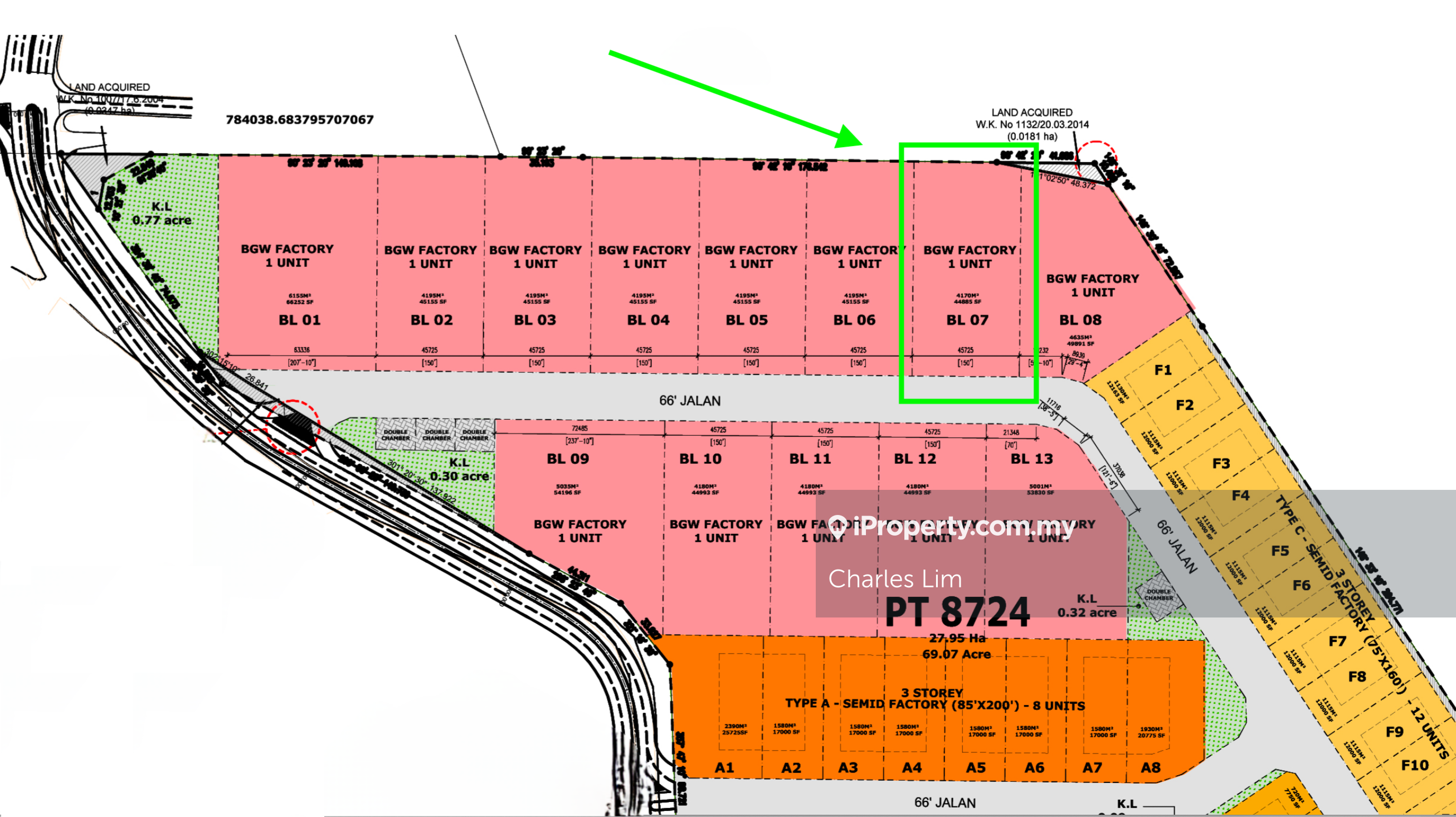 44,885 sf ( 150 x 301 ) Industrial Land Kundang Rawang
