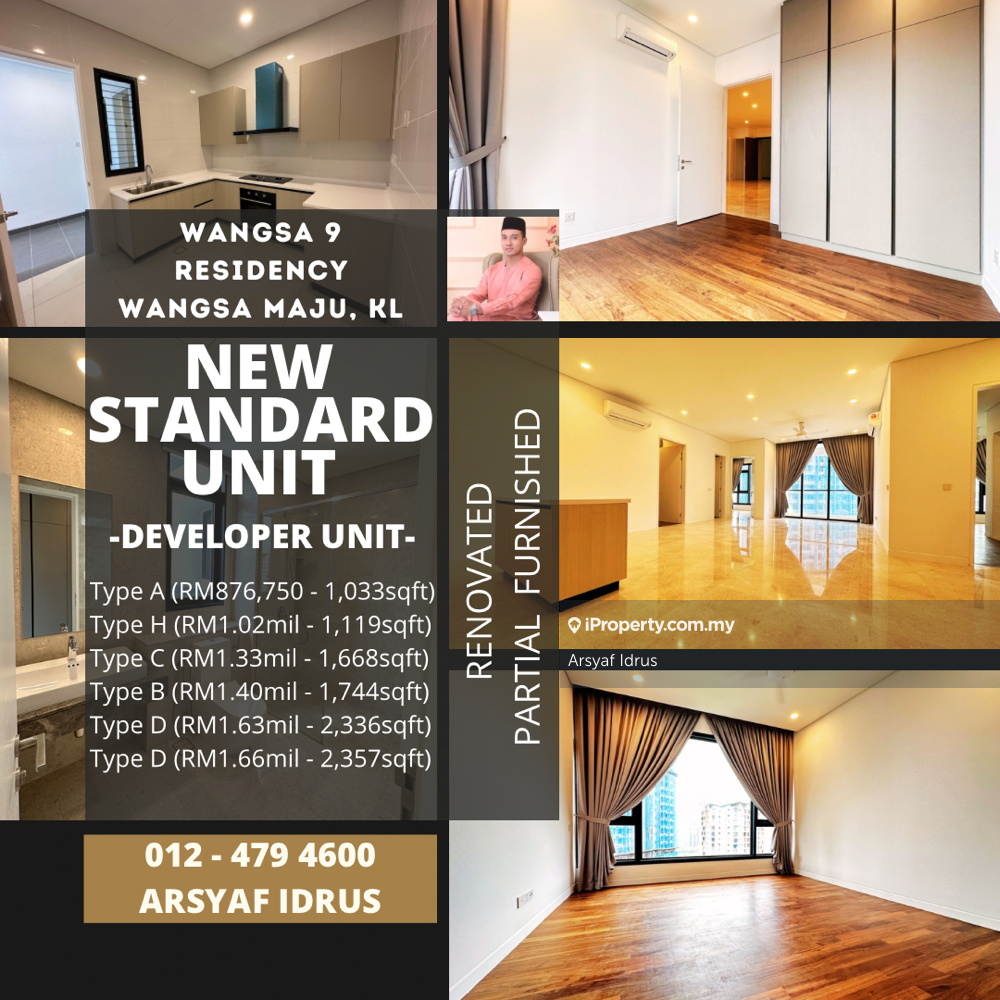 Brand New Standard Unit. Developer Unit. Fully Renovated & Furnished.