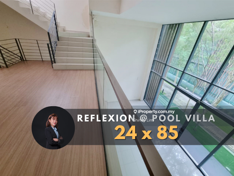 3 Storey Link Villa 24x85 with Linear Pool, Garden, Reflexion Puchong