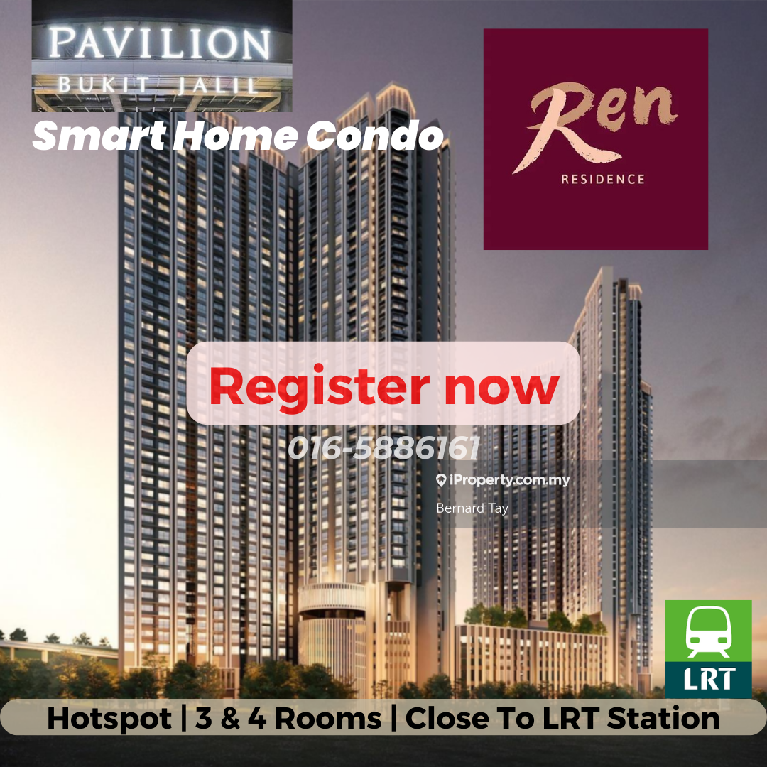 New Launch Condo LRT Ren Residences Bukit Jalil Kuala Lumpur For Sale