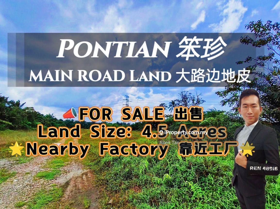 Pontian Main Road Land Nearby Industry 