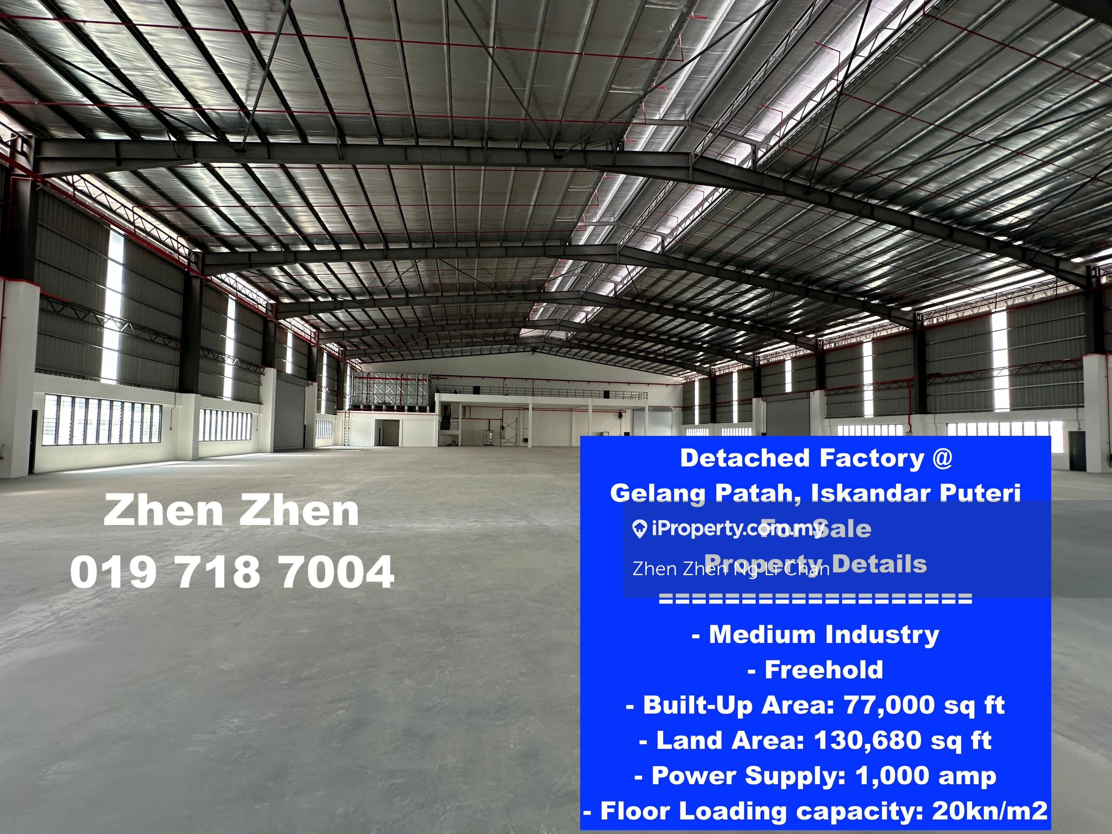 Gelang Patah, Iskandar Puteri, Factory for Sale, aaa Factory, Big Land