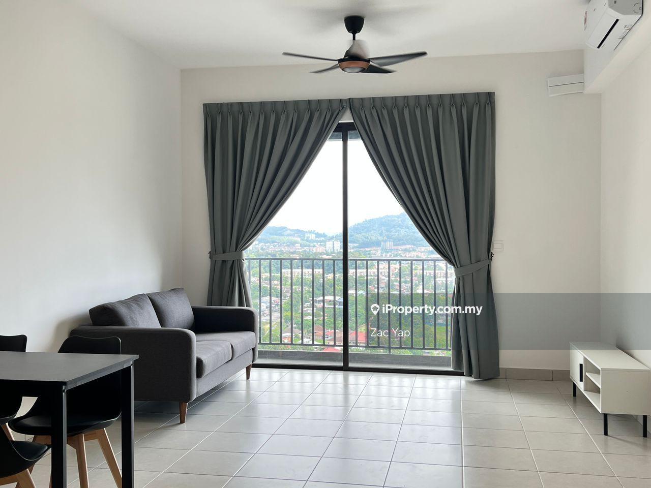 Semi furnished 3 rooms facing kl view for Rent