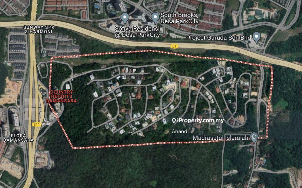 Bungalow lot measuring 14,068 square feet at country heights damansara