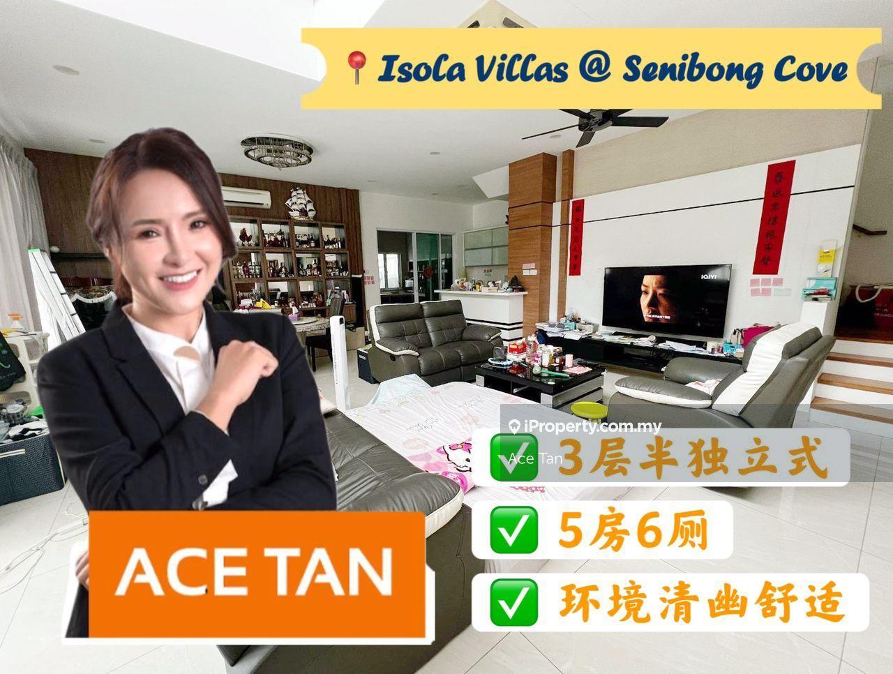 Isola Villas @ Senibong Cove - 3 Storey Semi Detached House - For Sale