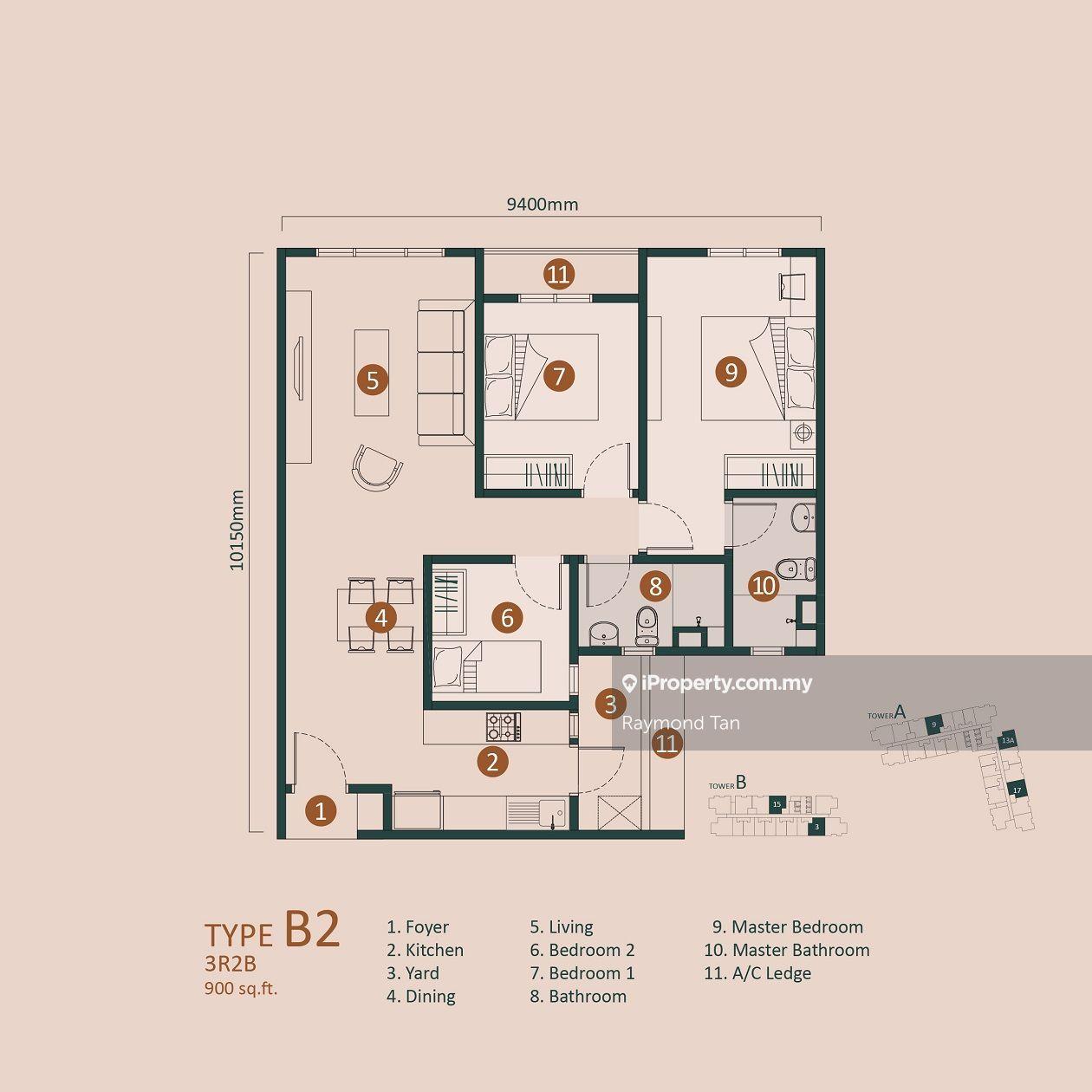 Short walk to MRT station Brand News basic unit 3room2b2carparking